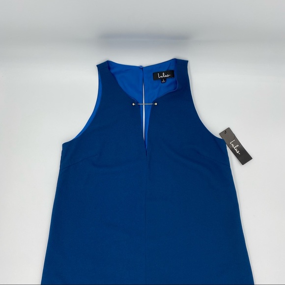 LuLu’s Sleeveless A-Line Teal Dress - Picture 3 of 9